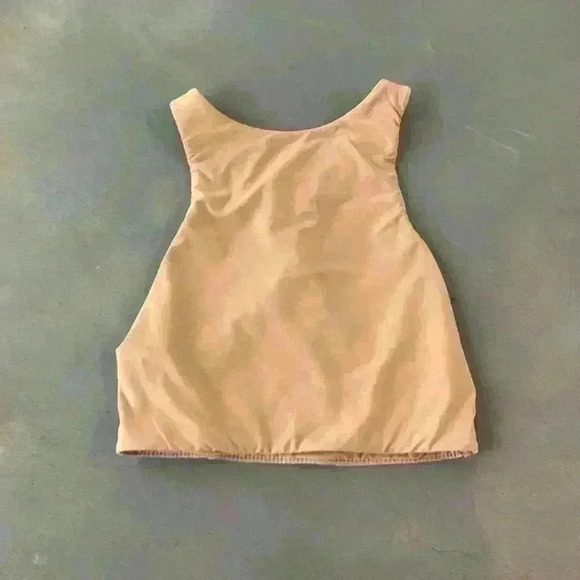 SKIMS Tan Fits Everybody High Neck Racerback Cropped Bralette Size XXS - Picture 1 of 3